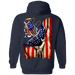 CustomCat Gosszy - Fishing flag gift for Dad Apparel G185 Pullover Hoodie 8 oz. / Navy / S