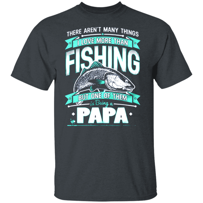 CustomCat Gosszy - Fishing PaPa - tshirt Apparel G500 Gildan 5.3 oz. T-Shirt / Dark Heather / S