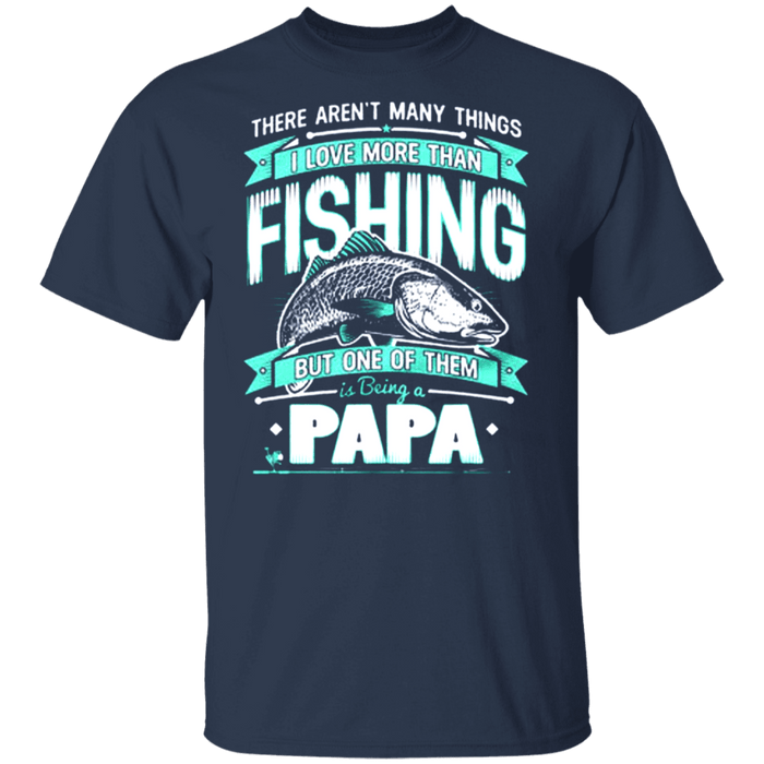 CustomCat Gosszy - Fishing PaPa - tshirt Apparel G500 Gildan 5.3 oz. T-Shirt / Navy / S