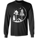 CustomCat Gosszy - Happy camper 2 - tshirt Apparel G240 Gildan LS Ultra Cotton T-Shirt / Black / S