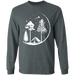 CustomCat Gosszy - Happy camper 2 - tshirt Apparel G240 Gildan LS Ultra Cotton T-Shirt / Dark Heather / S