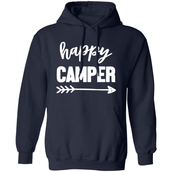 CustomCat Gosszy - Happy camper - tshirt Apparel G185 Gildan Pullover Hoodie 8 oz. / Navy / S