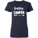 CustomCat Gosszy - Happy camper - tshirt Apparel G500L Gildan Ladies' 5.3 oz. T-Shirt / Navy / S