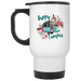 CustomCat Gosszy - Happy camper White Travel Mug Drinkware White / One Size