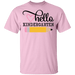 CustomCat Gosszy - Hello Kindergarten Apparel G500B Youth 5.3 oz 100% Cotton T-Shirt / Light Pink / YXS