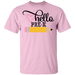 CustomCat Gosszy - Hello Pre-K grade Apparel G500B Youth 5.3 oz 100% Cotton T-Shirt / Light Pink / YXS