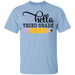 CustomCat Gosszy - Hello Third grade Apparel G500B Youth 5.3 oz 100% Cotton T-Shirt / Light Blue / YXS