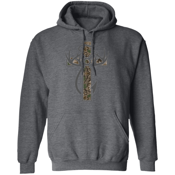 CustomCat Gosszy - Hunter Cross - tshirt Apparel G185 Gildan Pullover Hoodie 8 oz. / Dark Heather / S