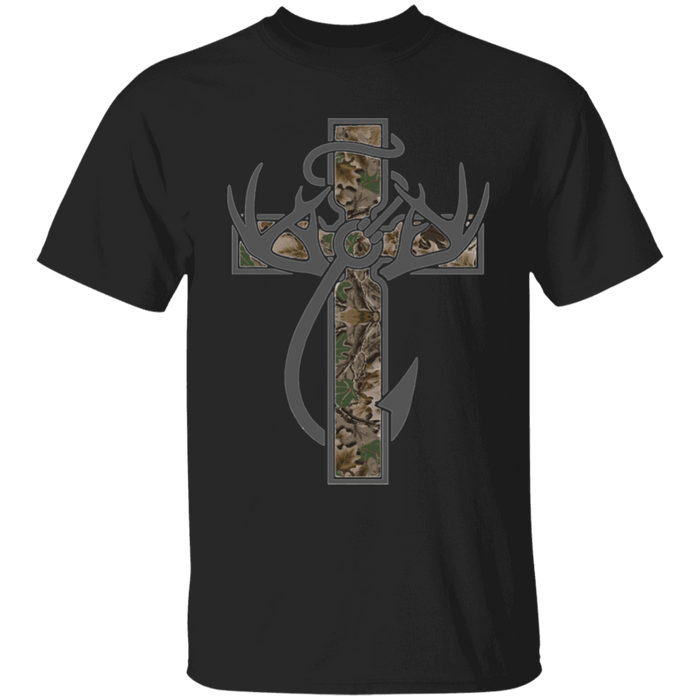 CustomCat Gosszy - Hunter Cross - tshirt Apparel G500 Gildan 5.3 oz. T-Shirt / Black / S