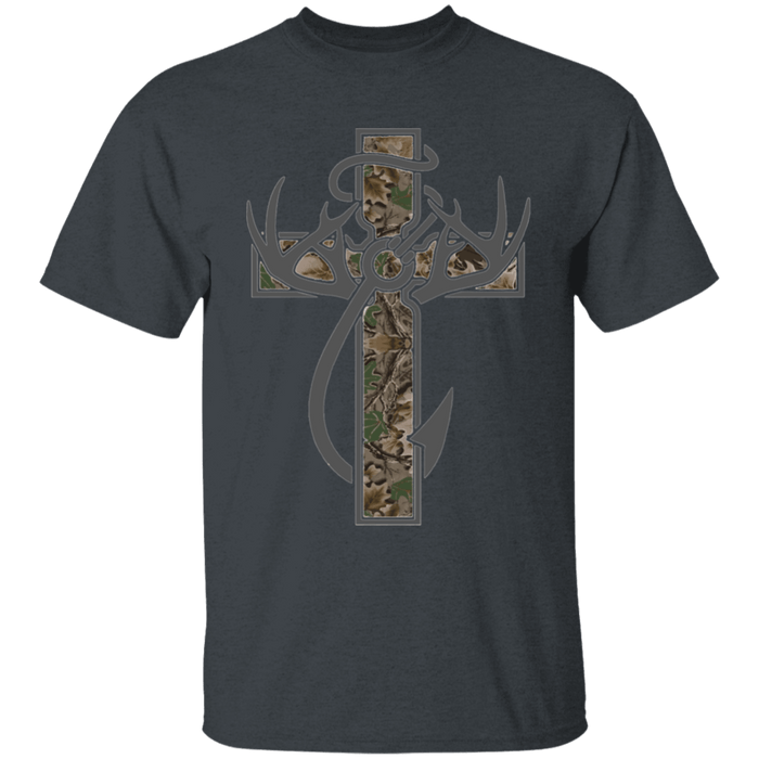 CustomCat Gosszy - Hunter Cross - tshirt Apparel G500 Gildan 5.3 oz. T-Shirt / Dark Heather / S