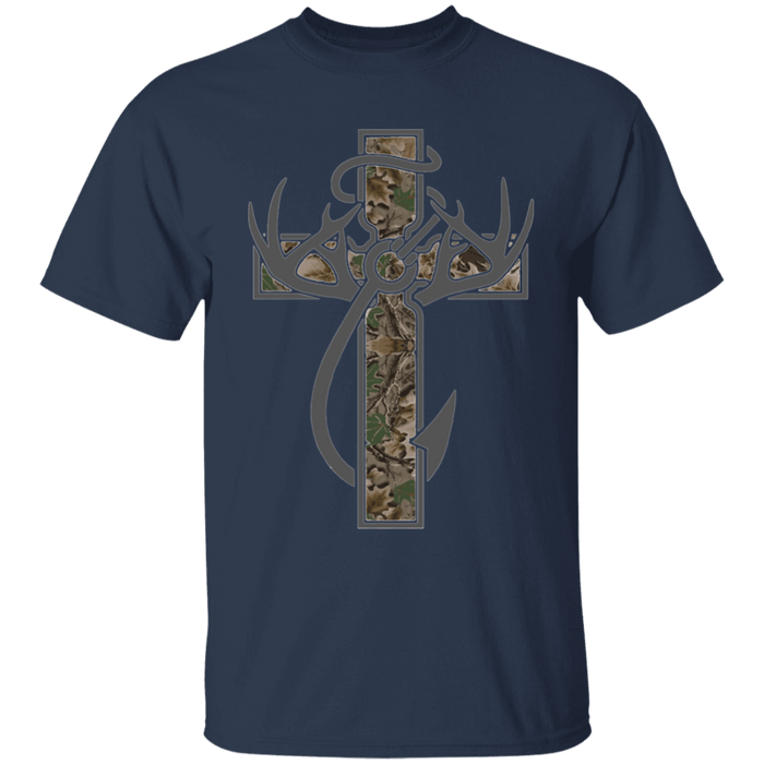 CustomCat Gosszy - Hunter Cross - tshirt Apparel G500 Gildan 5.3 oz. T-Shirt / Navy / S