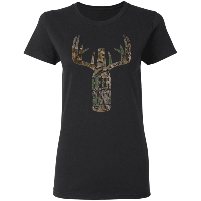 CustomCat Gosszy - Hunting beer - tshirt Apparel G500L Gildan Ladies' 5.3 oz. T-Shirt / Black / S