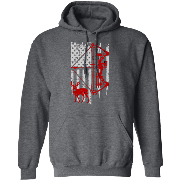 CustomCat Gosszy - Hunting Flag - tshirt Apparel G185 Gildan Pullover Hoodie 8 oz. / Dark Heather / S