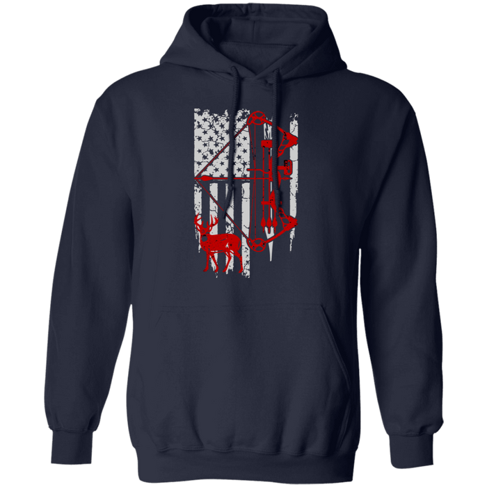 CustomCat Gosszy - Hunting Flag - tshirt Apparel G185 Gildan Pullover Hoodie 8 oz. / Navy / S