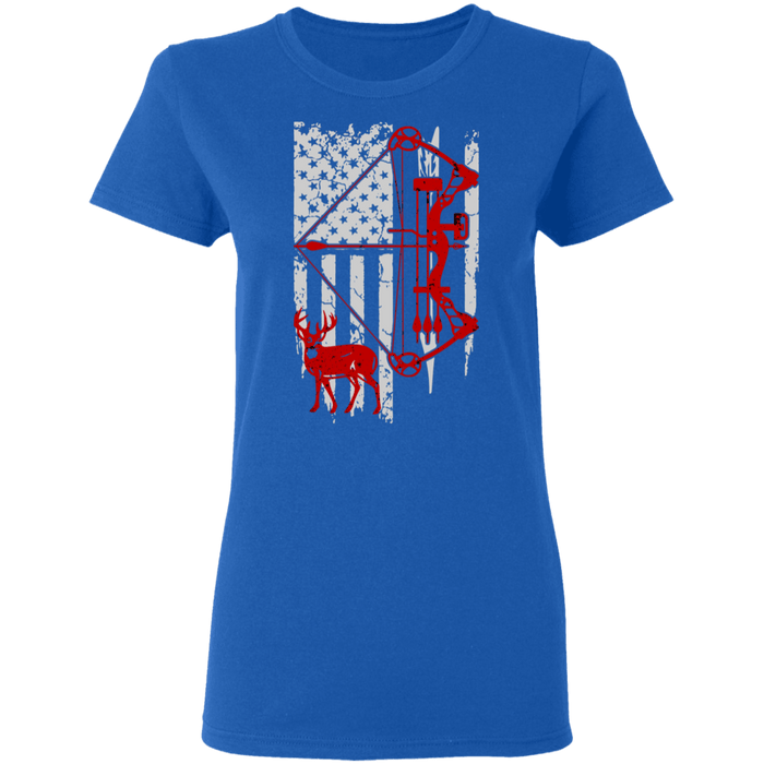 CustomCat Gosszy - Hunting Flag - tshirt Apparel G500L Gildan Ladies' 5.3 oz. T-Shirt / Royal / S