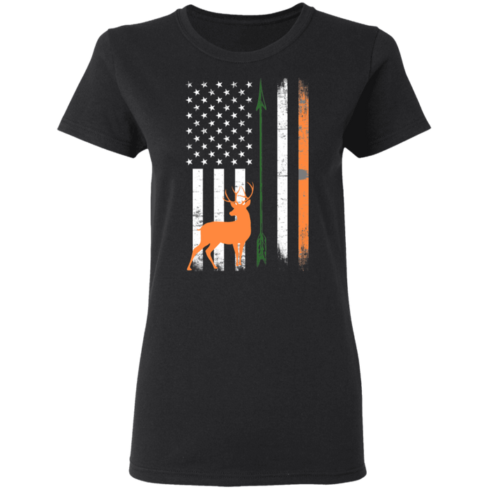 CustomCat Gosszy - Hunting irish - tshirt Apparel G500L Gildan Ladies' 5.3 oz. T-Shirt / Black / S