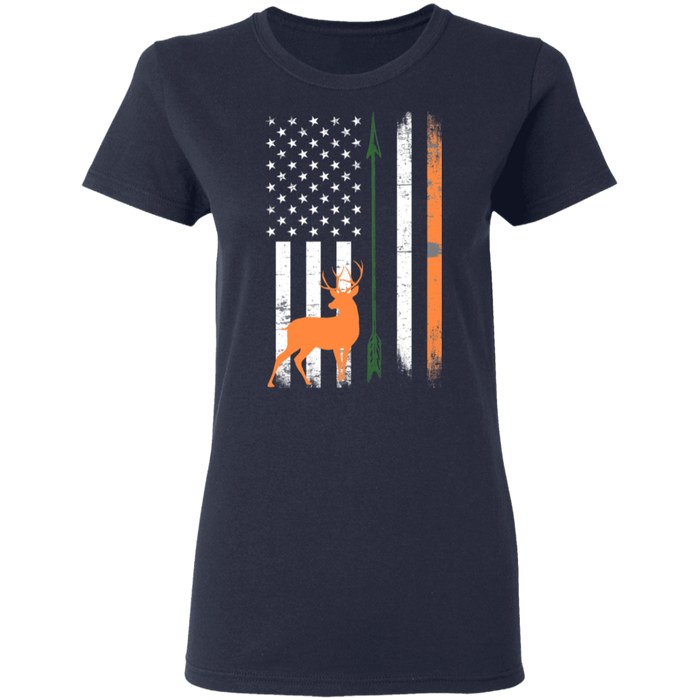 CustomCat Gosszy - Hunting irish - tshirt Apparel G500L Gildan Ladies' 5.3 oz. T-Shirt / Navy / S