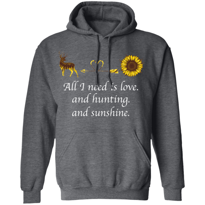 CustomCat Gosszy - Hunting sunshine - tshirt Apparel G185 Gildan Pullover Hoodie 8 oz. / Dark Heather / S