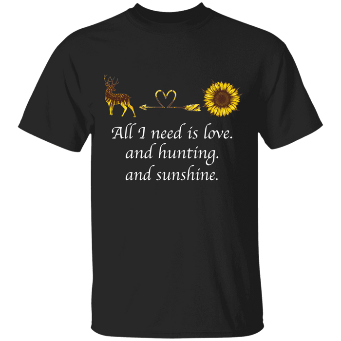 CustomCat Gosszy - Hunting sunshine - tshirt Apparel G500 Gildan 5.3 oz. T-Shirt / Black / S