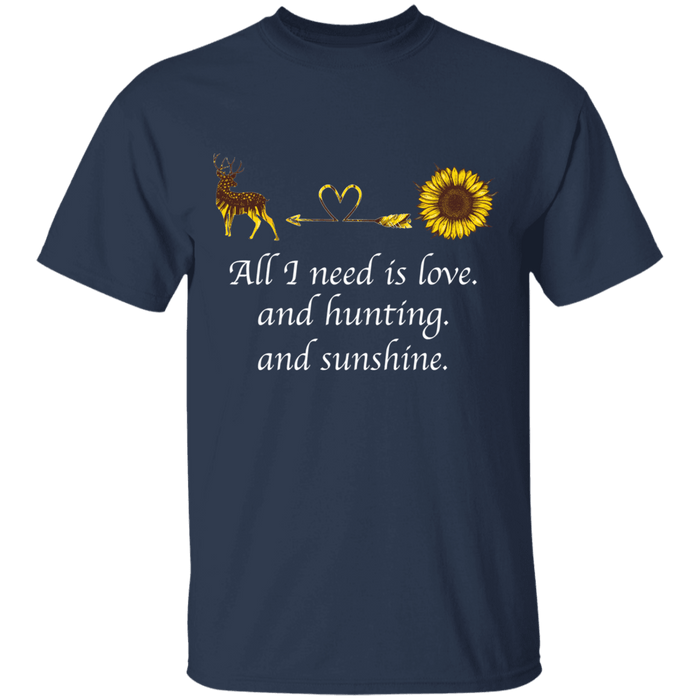 CustomCat Gosszy - Hunting sunshine - tshirt Apparel G500 Gildan 5.3 oz. T-Shirt / Navy / S