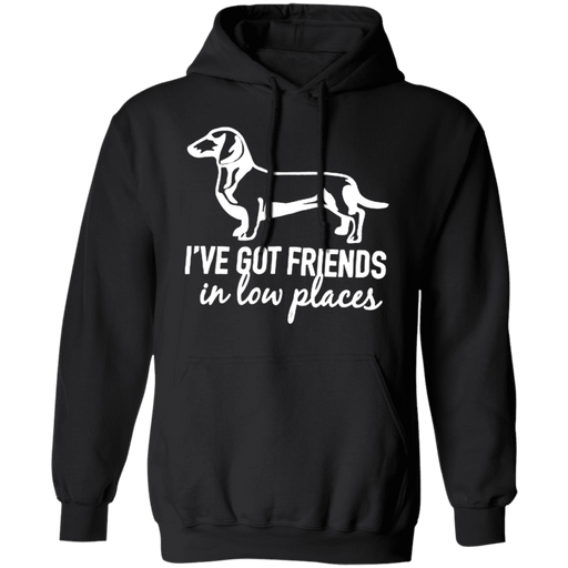 CustomCat Gosszy - i've got friends, dog - tshirt Apparel G185 Gildan Pullover Hoodie 8 oz. / Black / S