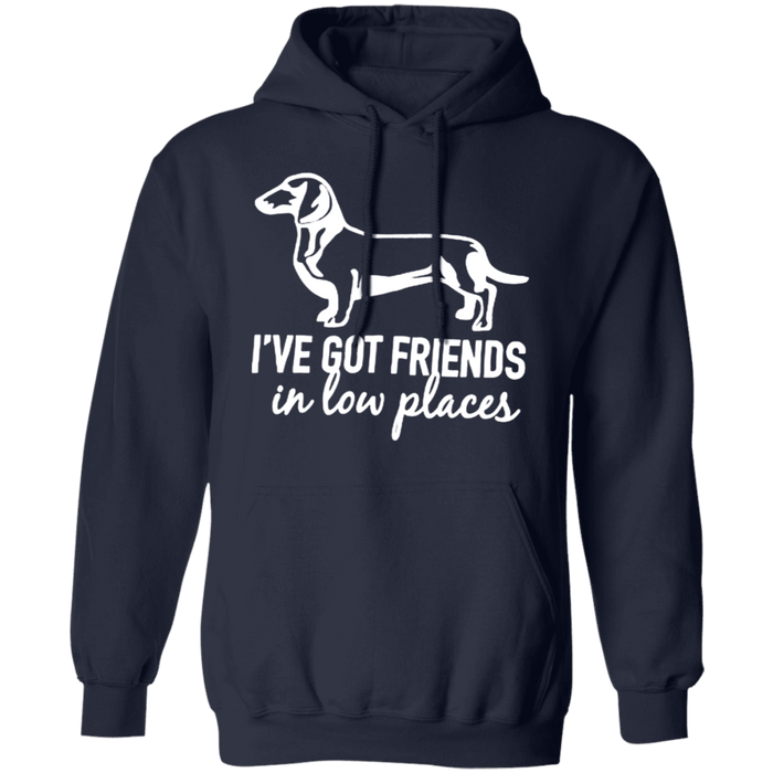 CustomCat Gosszy - i've got friends, dog - tshirt Apparel G185 Gildan Pullover Hoodie 8 oz. / Navy / S