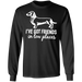 CustomCat Gosszy - i've got friends, dog - tshirt Apparel G240 Gildan LS Ultra Cotton T-Shirt / Black / S