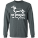 CustomCat Gosszy - i've got friends, dog - tshirt Apparel G240 Gildan LS Ultra Cotton T-Shirt / Dark Heather / S