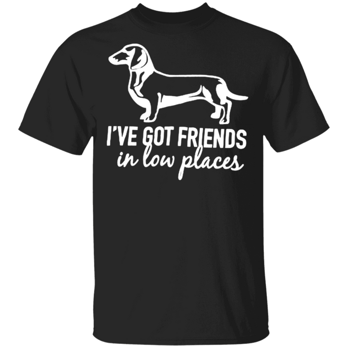 CustomCat Gosszy - i've got friends, dog - tshirt Apparel G500 Gildan 5.3 oz. T-Shirt / Black / S