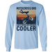 CustomCat Gosszy - Motocross Dad Cooler Apparel G240 LS Ultra Cotton T-Shirt / Light Blue / S