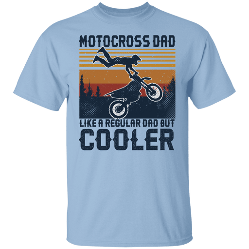 CustomCat Gosszy - Motocross Dad Cooler Apparel G500 5.3 oz. T-Shirt / Light Blue / S