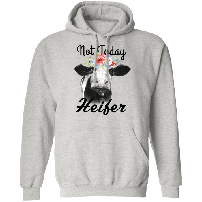 CustomCat Gosszy - Not today Heifer - tshirt Apparel G185 Gildan Pullover Hoodie 8 oz. / Ash / S