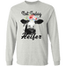 CustomCat Gosszy - Not today Heifer - tshirt Apparel G240 Gildan LS Ultra Cotton T-Shirt / Ash / S