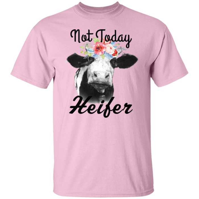 CustomCat Gosszy - Not today Heifer - tshirt Apparel G500 Gildan 5.3 oz. T-Shirt / Light Pink / S