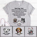 Gosszy Gosszy - Personalized Dear Dog Dad T-shirt & Hoodie, Custom Dog Breeds & Name, Daddy Gift, Funny Dog Tee, Good Sweat Absorbing Shirt, Dog Lovers Tshirt Basic Tee / White / S