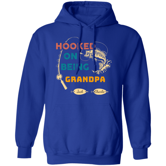 CustomCat Gosszy - Personalized Fishing hooked 2 Apparel G185 Pullover Hoodie 8 oz. / Royal / S