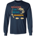 CustomCat Gosszy - Personalized Fishing hooked 2 Apparel G240 LS Ultra Cotton T-Shirt / Navy / S