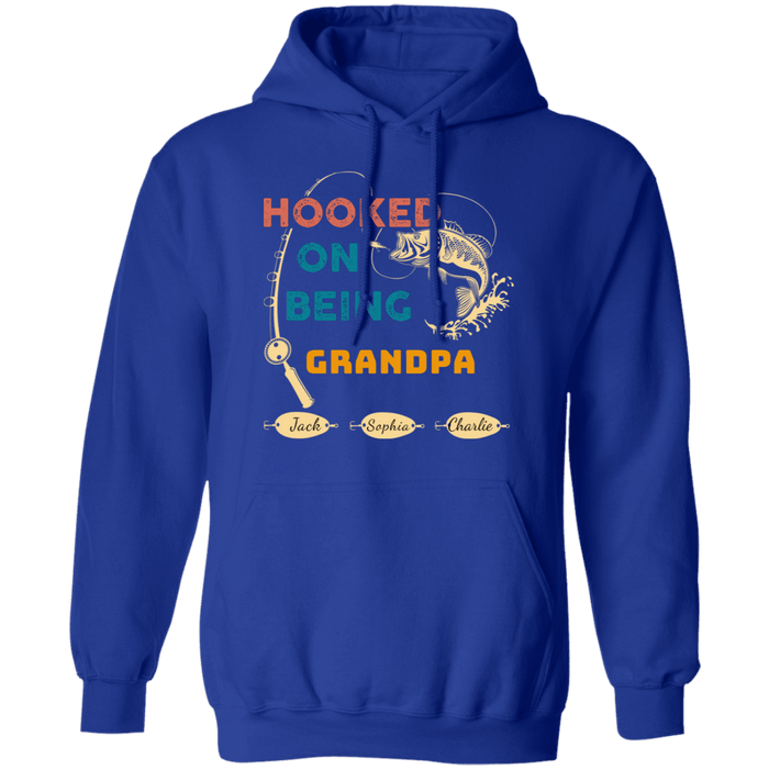 CustomCat Gosszy - Personalized Fishing hooked 3 Apparel G185 Pullover Hoodie 8 oz. / Royal / S