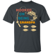 CustomCat Gosszy - Personalized Fishing hooked 4 Apparel G500 5.3 oz. T-Shirt / Dark Heather / S