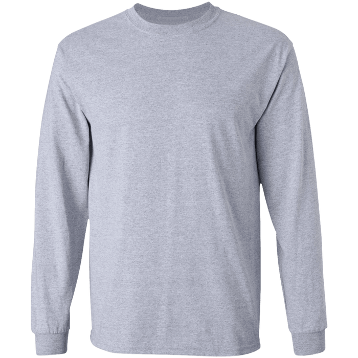 Gosszy Gosszy - Personalized Tshirt Upload your text or Design Tshirt G240 LS Ultra Cotton T-Shirt / Sport Grey / S