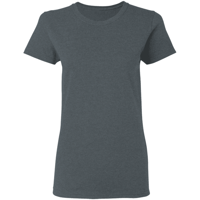 Gosszy Gosszy - Personalized Your Text T shirt Tshirt G500L Ladies' 5.3 oz. T-Shirt / Dark Heather / S