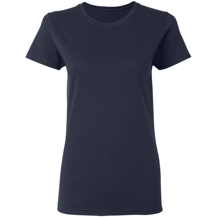 Gosszy Gosszy - Personalized Your Text T shirt Tshirt G500L Ladies' 5.3 oz. T-Shirt / Navy / S