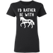 CustomCat Gosszy - Rather be with horse personalized - tshirt  G500L Gildan Ladies' 5.3 oz. T-Shirt / Black / S