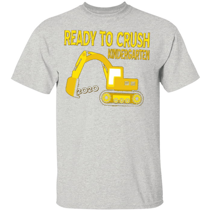 CustomCat Gosszy - ready to crush kinder Apparel G500B Youth 5.3 oz 100% Cotton T-Shirt / Ash / YXS