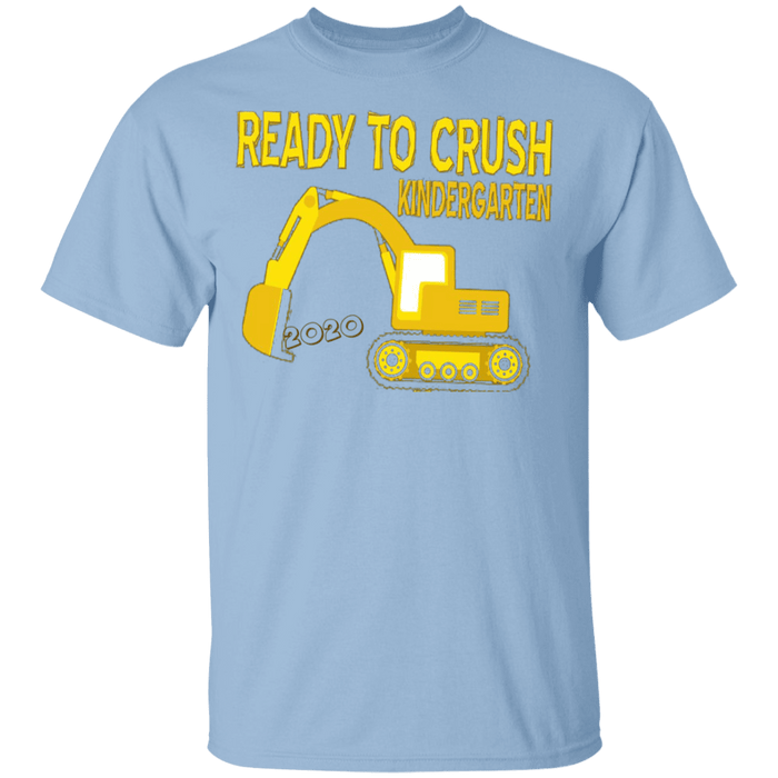 CustomCat Gosszy - ready to crush kinder Apparel G500B Youth 5.3 oz 100% Cotton T-Shirt / Light Blue / YXS