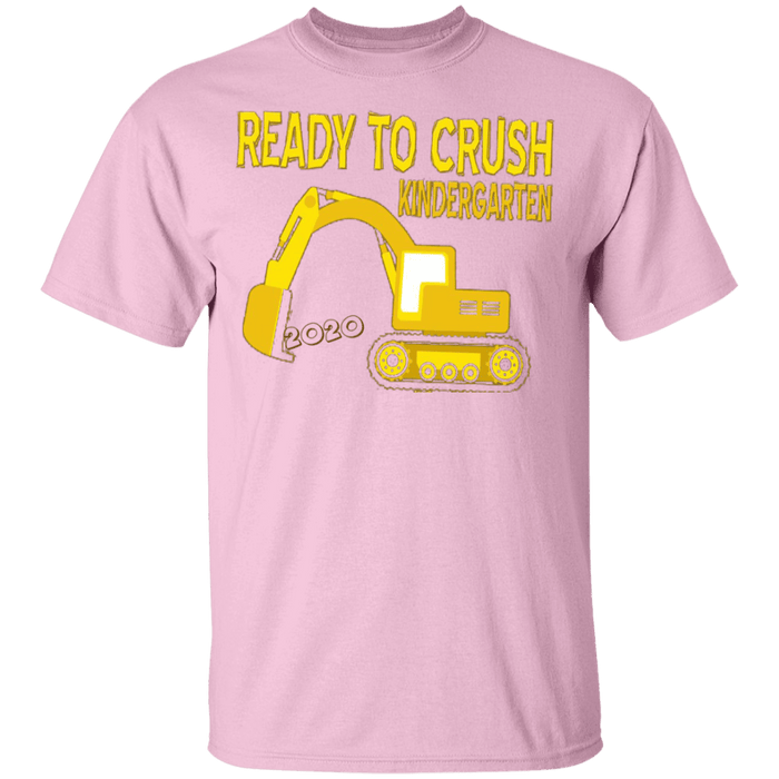 CustomCat Gosszy - ready to crush kinder Apparel G500B Youth 5.3 oz 100% Cotton T-Shirt / Light Pink / YXS