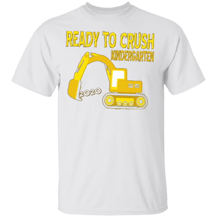 CustomCat Gosszy - ready to crush kinder Apparel G500B Youth 5.3 oz 100% Cotton T-Shirt / White / YXS