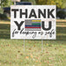 Gosszy Gosszy - Thank You Yard Sign - Ourdoor Yard Sign (H-Stake Stand Included) Yard Sign 1 piece