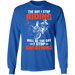 CustomCat Gosszy - The Day I Stop Riding Apparel G240 LS Ultra Cotton T-Shirt / Royal / S