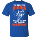 CustomCat Gosszy - The Day I Stop Riding Apparel G500 5.3 oz. T-Shirt / Royal / S